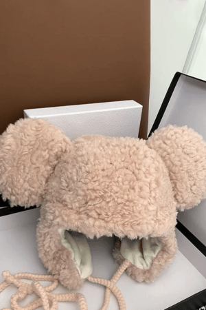 Style Core Aesthetics, New Style Trends - Chapeau chaud de trappeur Fuzzy Bear