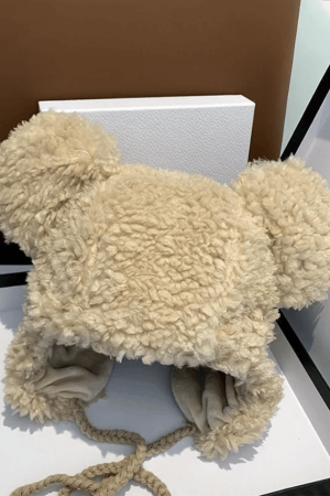 Style Core Aesthetics, New Style Trends - Chapeau chaud de trappeur Fuzzy Bear