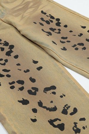 Style Core Aesthetics, New Style Trends - 'Cheeta' Jeans