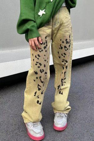 Style Core Aesthetics, New Style Trends - 'Cheeta' Jeans