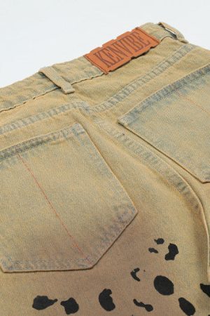 Style Core Aesthetics, New Style Trends - 'Cheeta' Jeans