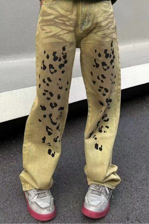 Style Core Aesthetics, New Style Trends - 'Cheeta' Jeans