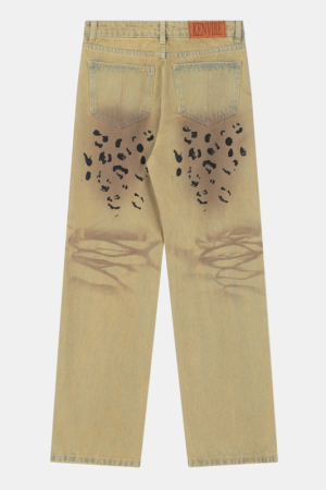 Style Core Aesthetics, New Style Trends - 'Cheeta' Jeans