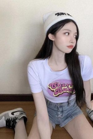 Style Core Aesthetics, New Style Trends - Cherry Baby Crop Top