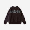 Style Core Aesthetics, New Style Trends - 'Cipher' Jacquard Knit Sweater