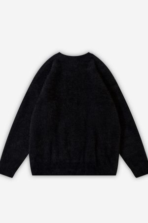 Style Core Aesthetics, New Style Trends - 'Cipher' Jacquard Knit Sweater