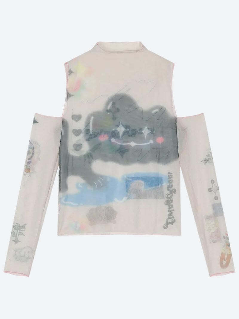 Style Core Aesthetics, New Style Trends - Cloud Monster Mesh Top Style Core Aesthetics, New Style Trends - Cloud Monster Mesh Top