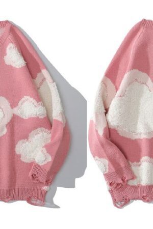 Style Core Aesthetics, New Style Trends - 'Cloudy day' Knit Sweater