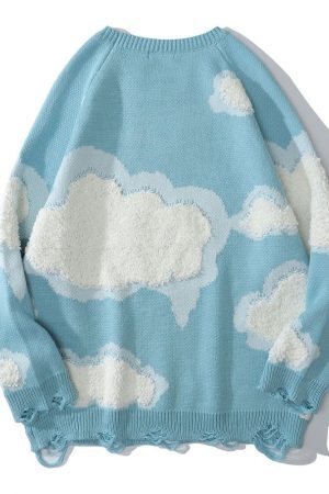 Style Core Aesthetics, New Style Trends - 'Cloudy day' Knit Sweater