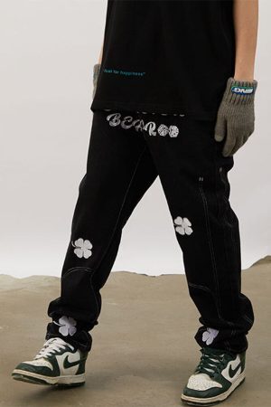 Style Core Aesthetics, New Style Trends - 'Clover' Jeans