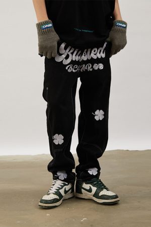 Style Core Aesthetics, New Style Trends - 'Clover' Jeans