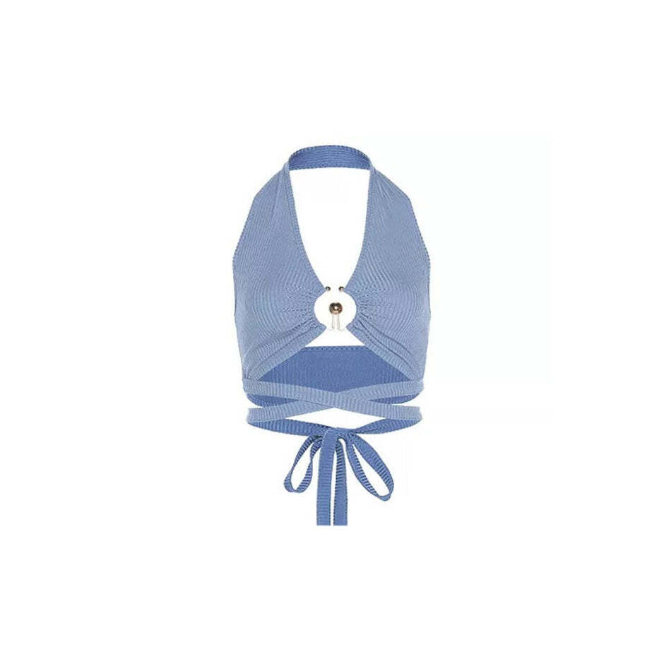 Style Core Aesthetics, New Style Trends - Coconut Girl Halter Top