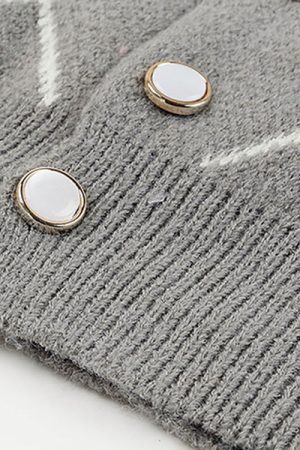 Style Core Aesthetics, New Style Trends - Coffee Time Argyle Cardigan