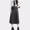 Style Core Aesthetics, New Style Trends - College Girl Pleated Midi Skirt