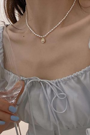 Style Core Aesthetics, New Style Trends - Collier pendentif perle élégant