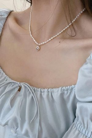 Style Core Aesthetics, New Style Trends - Collier pendentif perle élégant
