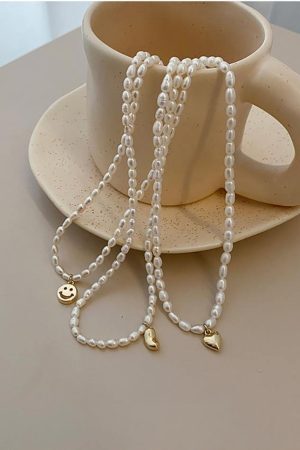 Style Core Aesthetics, New Style Trends - Collier pendentif perle élégant