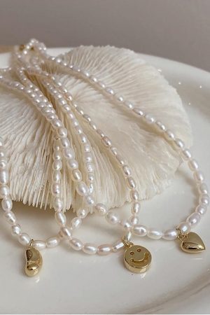 Style Core Aesthetics, New Style Trends - Collier pendentif perle élégant