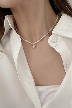 Style Core Aesthetics, New Style Trends - Collier pendentif perle élégant