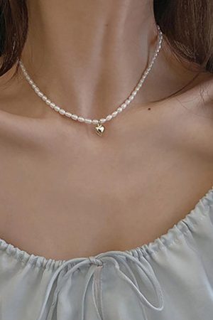 Style Core Aesthetics, New Style Trends - Collier pendentif perle élégant