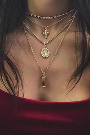 Style Core Aesthetics, New Style Trends - Collier Portrait Croix