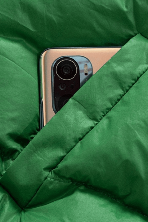 Style Core Aesthetics, New Style Trends - Color Block Zip Up Puffer Jacket