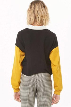 Style Core Aesthetics, New Style Trends - Color Block Zip Up Tee