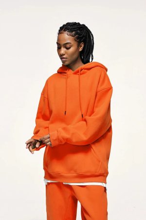 Style Core Aesthetics, New Style Trends - Colorful Basic Pullover Hoodie