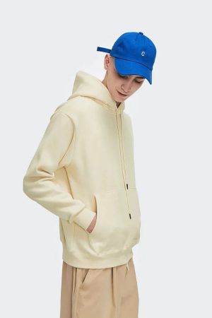 Style Core Aesthetics, New Style Trends - Colorful Basic Pullover Hoodie
