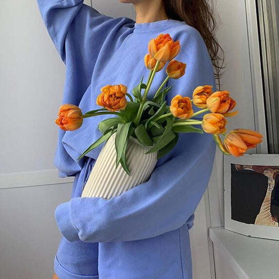 Style Core Aesthetics, New Style Trends - Comfy Life Sweatshirt & Shorts Co-Ord Style Core Aesthetics, New Style Trends - Comfy Life Sweatshirt & Shorts Co-Ord