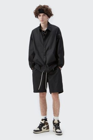 Style Core Aesthetics, New Style Trends - Concrete Nylon Short
