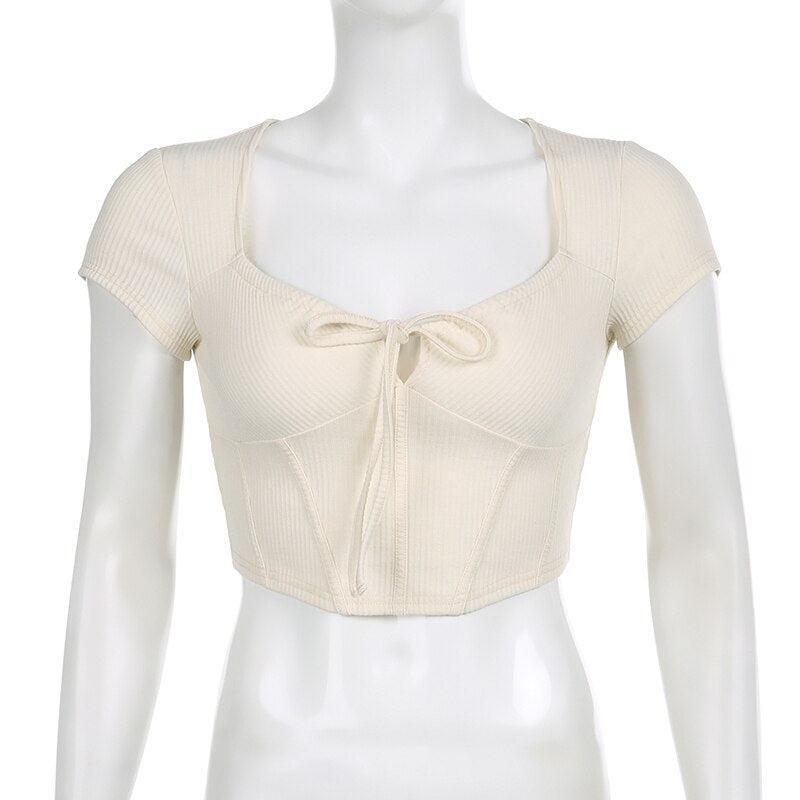 Style Core Aesthetics, New Style Trends - Coquette Cropped Corset Top Style Core Aesthetics, New Style Trends - Coquette Cropped Corset Top
