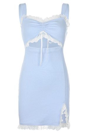 Style Core Aesthetics, New Style Trends - Coquette Cut Out Mini Dress