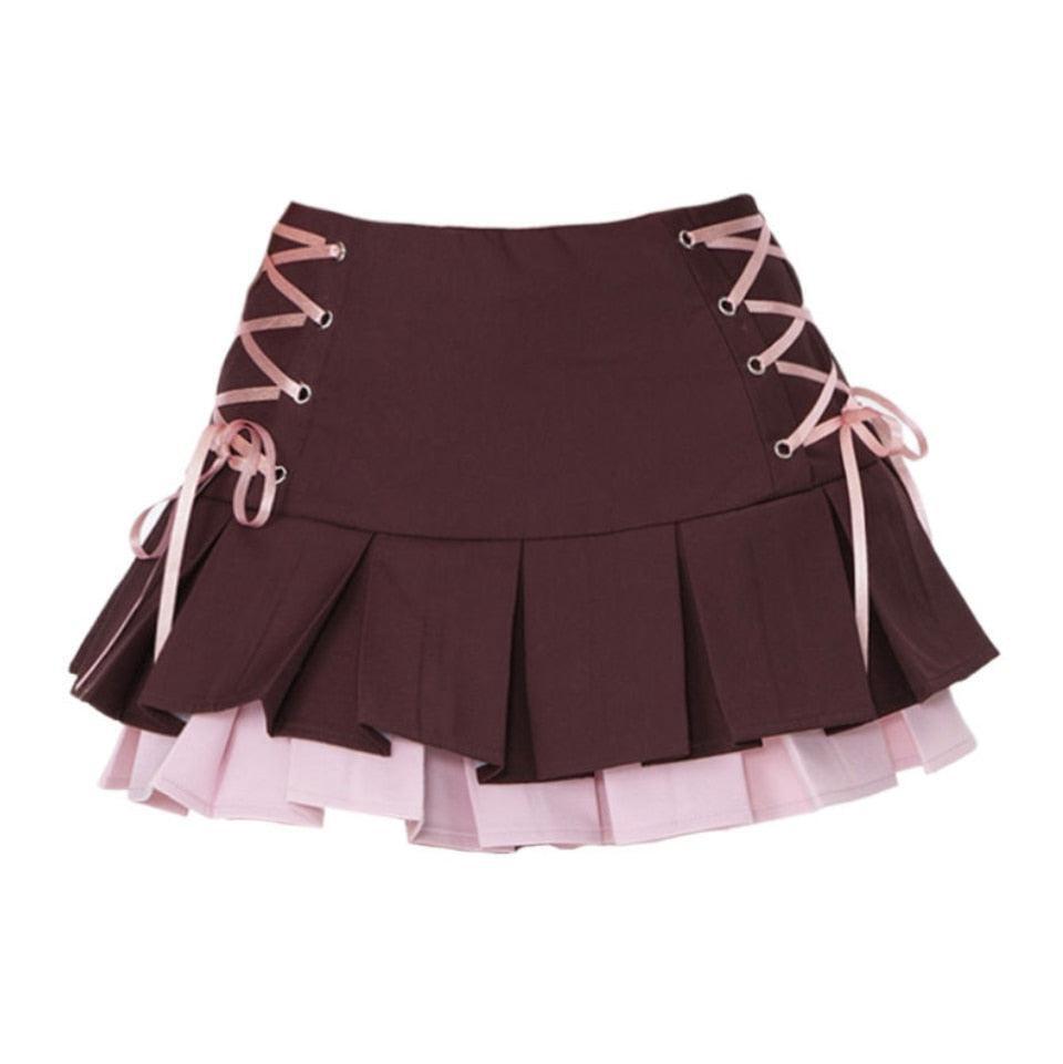 Style Core Aesthetics, New Style Trends - Coquette Mini Skirt With Top Two Piece Set Style Core Aesthetics, New Style Trends - Coquette Mini Skirt With Top Two Piece Set
