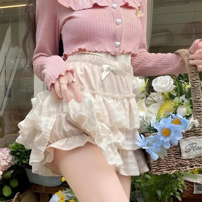 Style Core Aesthetics, New Style Trends - Coquette Ruffle Mini Skirt