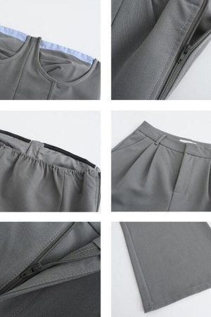 Style Core Aesthetics, New Style Trends - Corset Top & Wide Leg Pants Two Piece Set