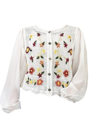 Style Core Aesthetics, New Style Trends - Cottagecore Floral Cardigan