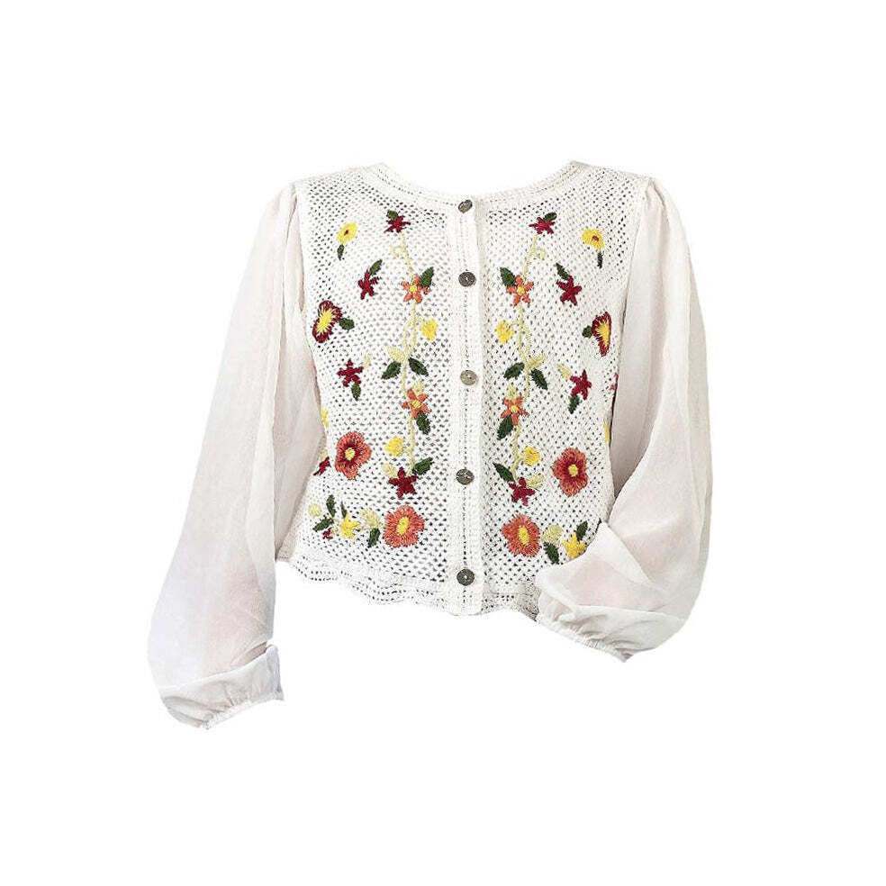 Style Core Aesthetics, New Style Trends - Cottagecore Floral Cardigan
