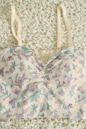 Style Core Aesthetics, New Style Trends - Cottagecore Floral Crop Top