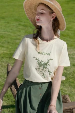 Style Core Aesthetics, New Style Trends - Cottagecore Natural Tee