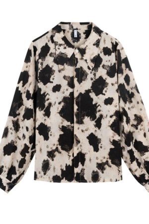 Style Core Aesthetics, New Style Trends - Cow Print Blouse