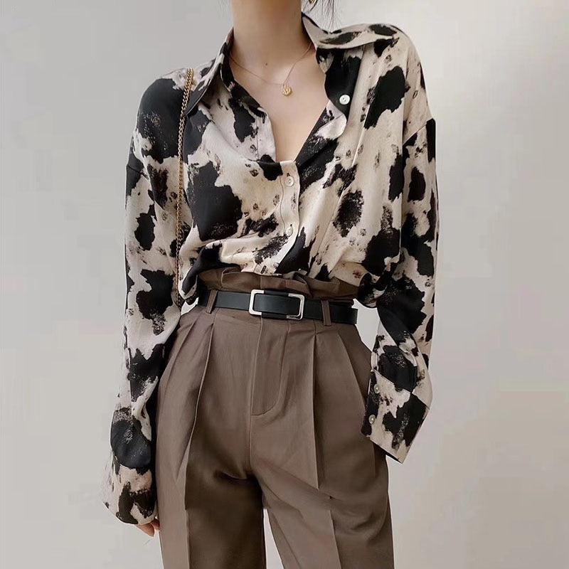 Style Core Aesthetics, New Style Trends - Cow Print Blouse Style Core Aesthetics, New Style Trends - Cow Print Blouse