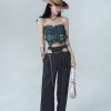 Style Core Aesthetics, New Style Trends - Cowgirl Crop Denim Tube Top