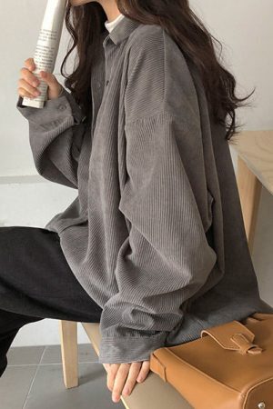 Style Core Aesthetics, New Style Trends - Cozy Up Cord Shirt