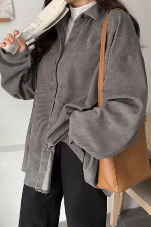 Style Core Aesthetics, New Style Trends - Cozy Up Cord Shirt