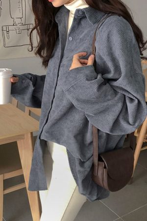 Style Core Aesthetics, New Style Trends - Cozy Up Cord Shirt