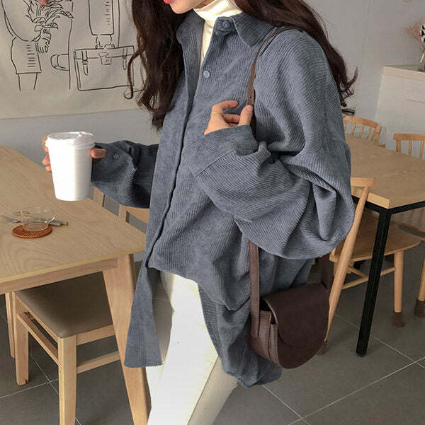 Style Core Aesthetics, New Style Trends - Cozy Up Cord Shirt Style Core Aesthetics, New Style Trends - Cozy Up Cord Shirt