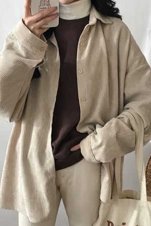 Style Core Aesthetics, New Style Trends - Cozy Up Cord Shirt