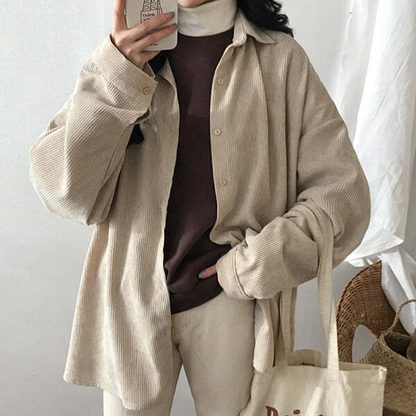 Style Core Aesthetics, New Style Trends - Cozy Up Cord Shirt Style Core Aesthetics, New Style Trends - Cozy Up Cord Shirt