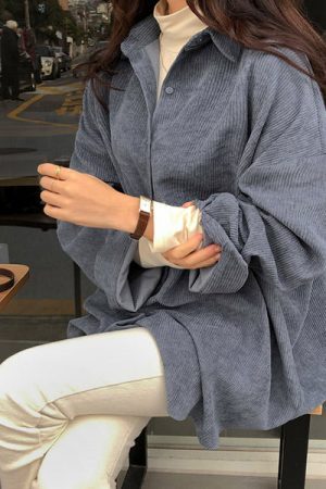 Style Core Aesthetics, New Style Trends - Cozy Up Cord Shirt